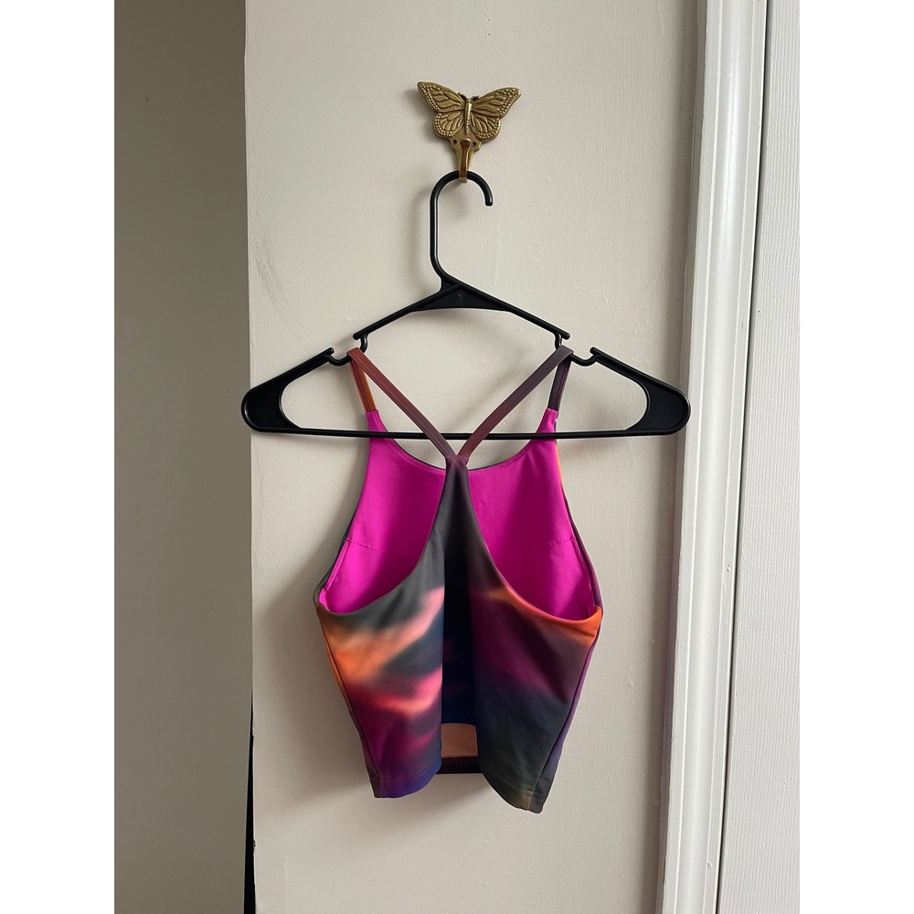Old Navy Active PowerSoft Tie Dye Sports Bra Tank XS Built In Bra Light Support - Picture 2 of 3